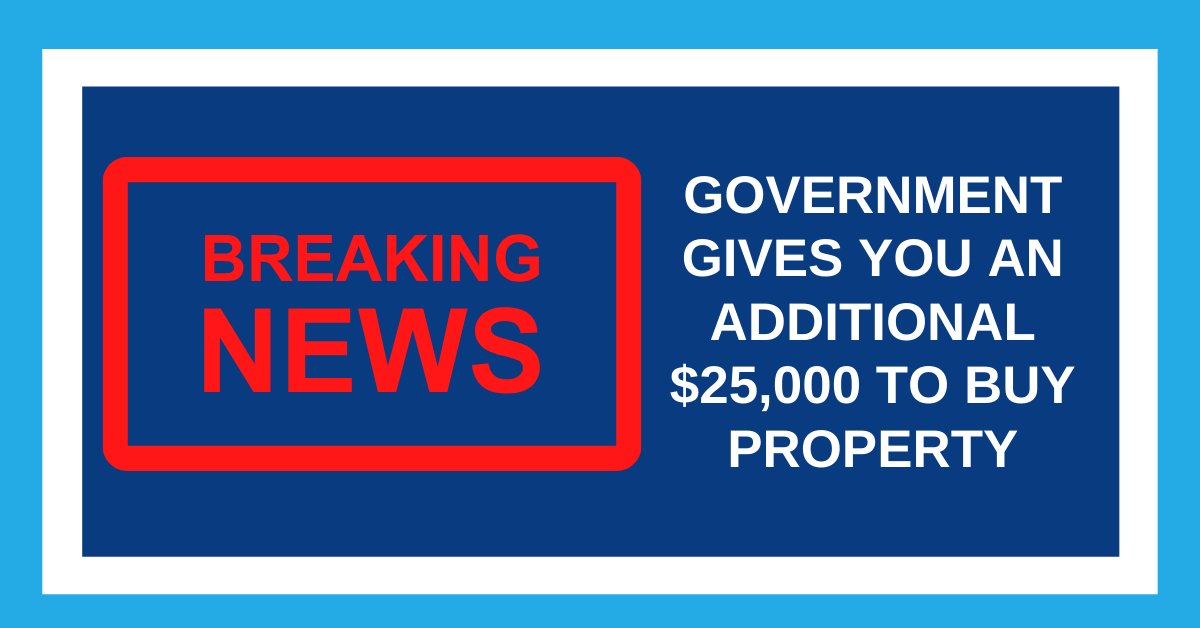Government pays you $25,000 to buy property